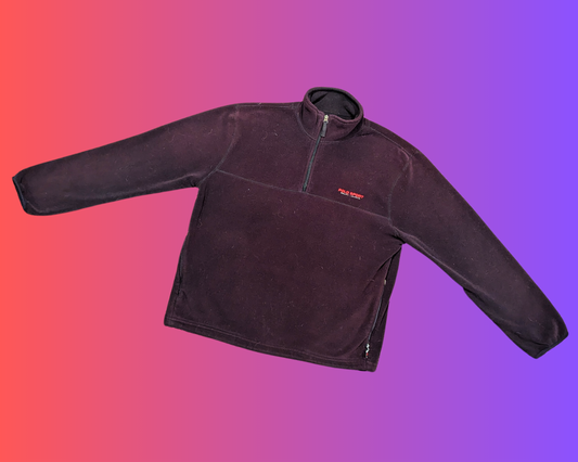 Vintage 1990's Black Ralph Lauren Fleece Size L