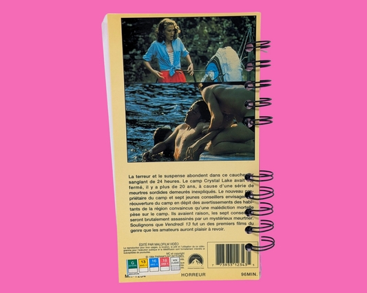Friday The 13th French Version VHS Movie Notebook