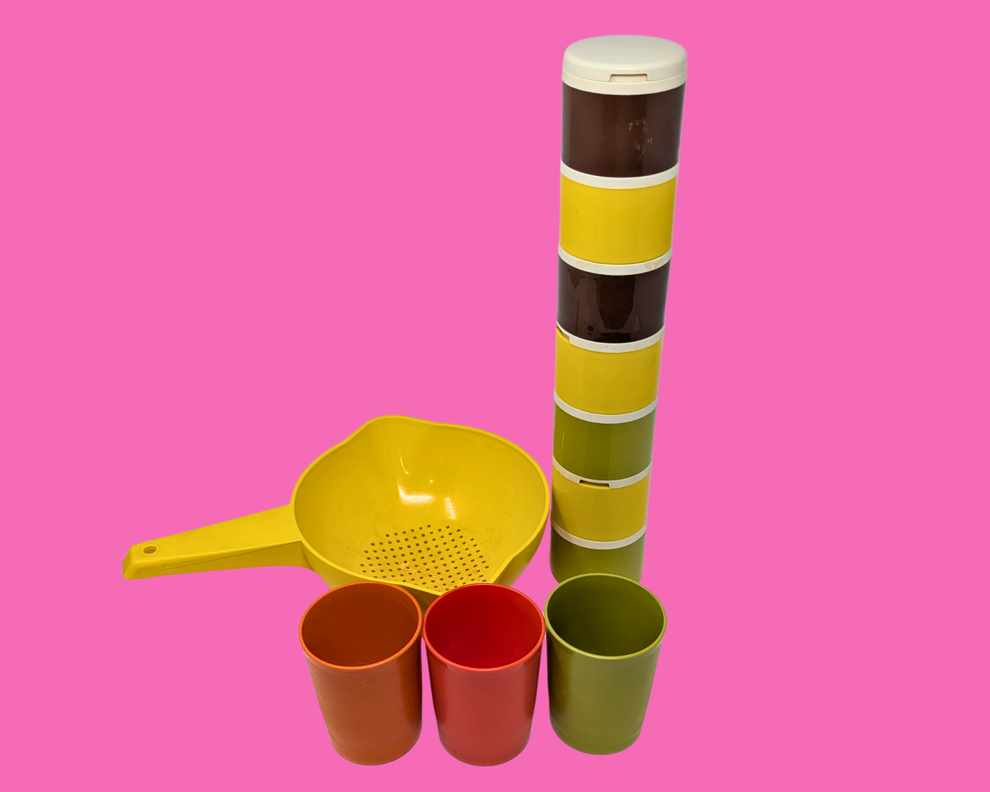 Vintage 1980's Set of Tupperware Kitchen Accessories, Sold Together