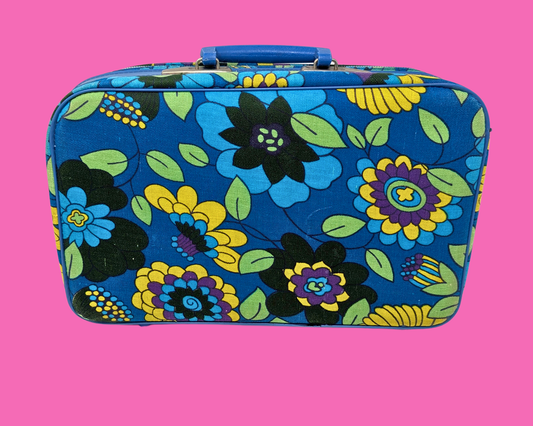 Valise vintage Groovy des années 1960 fabriquée à Taïwan