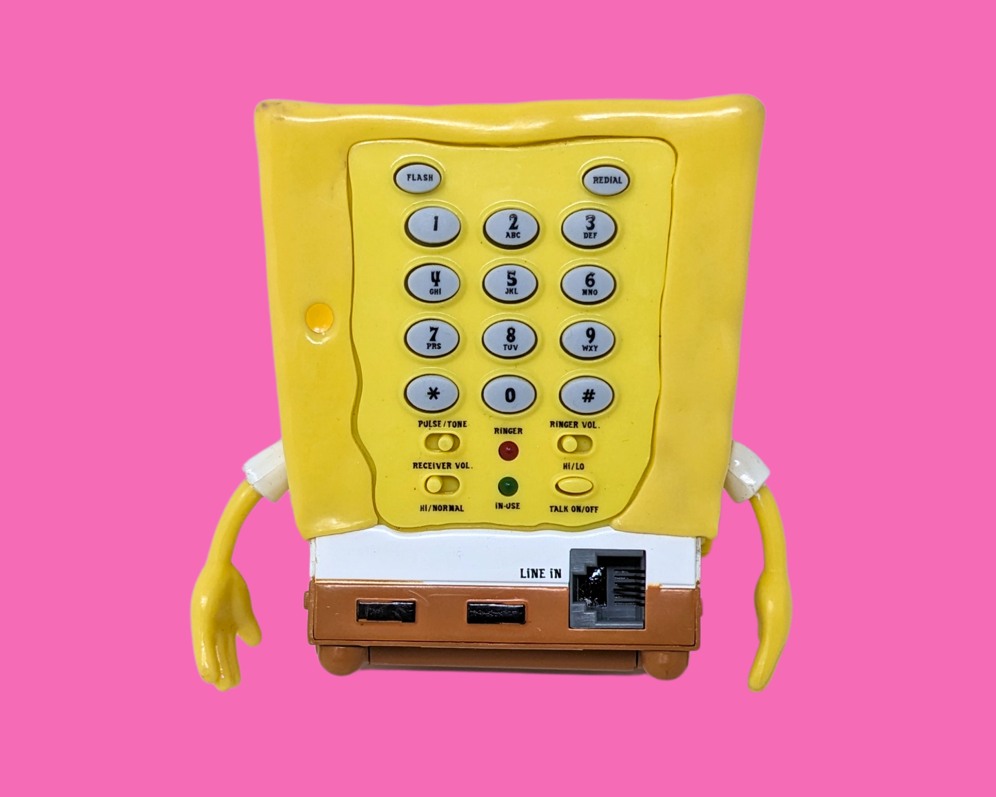 Y2K Sponge Bob Square Pants Telephone, Works But Doesn't Ring
