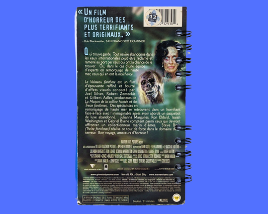 Carnet de notes VHS du film Le Vaisseau fantôme
