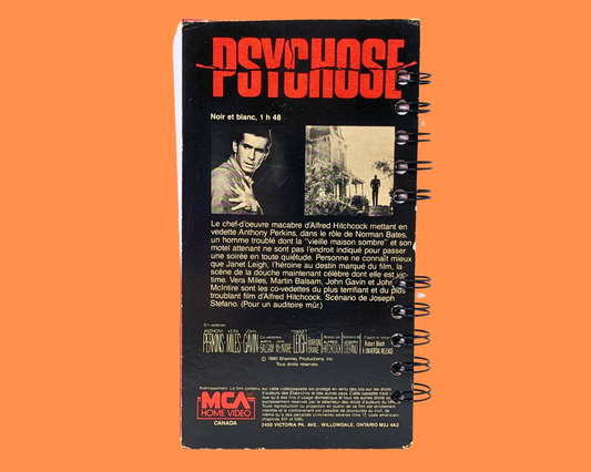 Cahier de film Psycho VHS