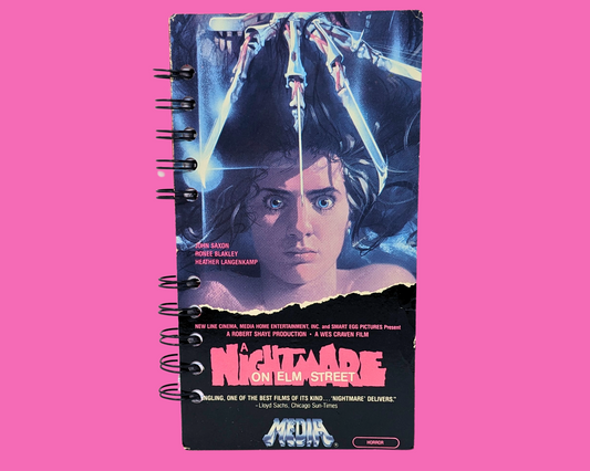 A Nightmare on Elm Street VHS Movie Notebook