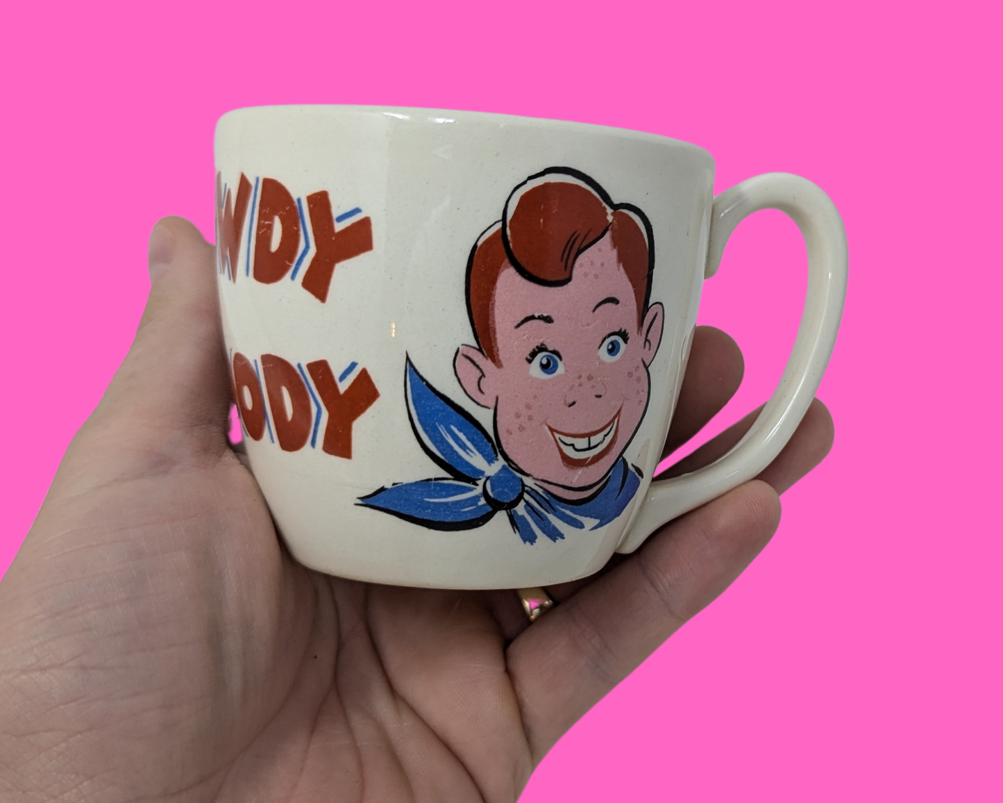 Tasse de collection Iowdy Doody vintage des années 1960