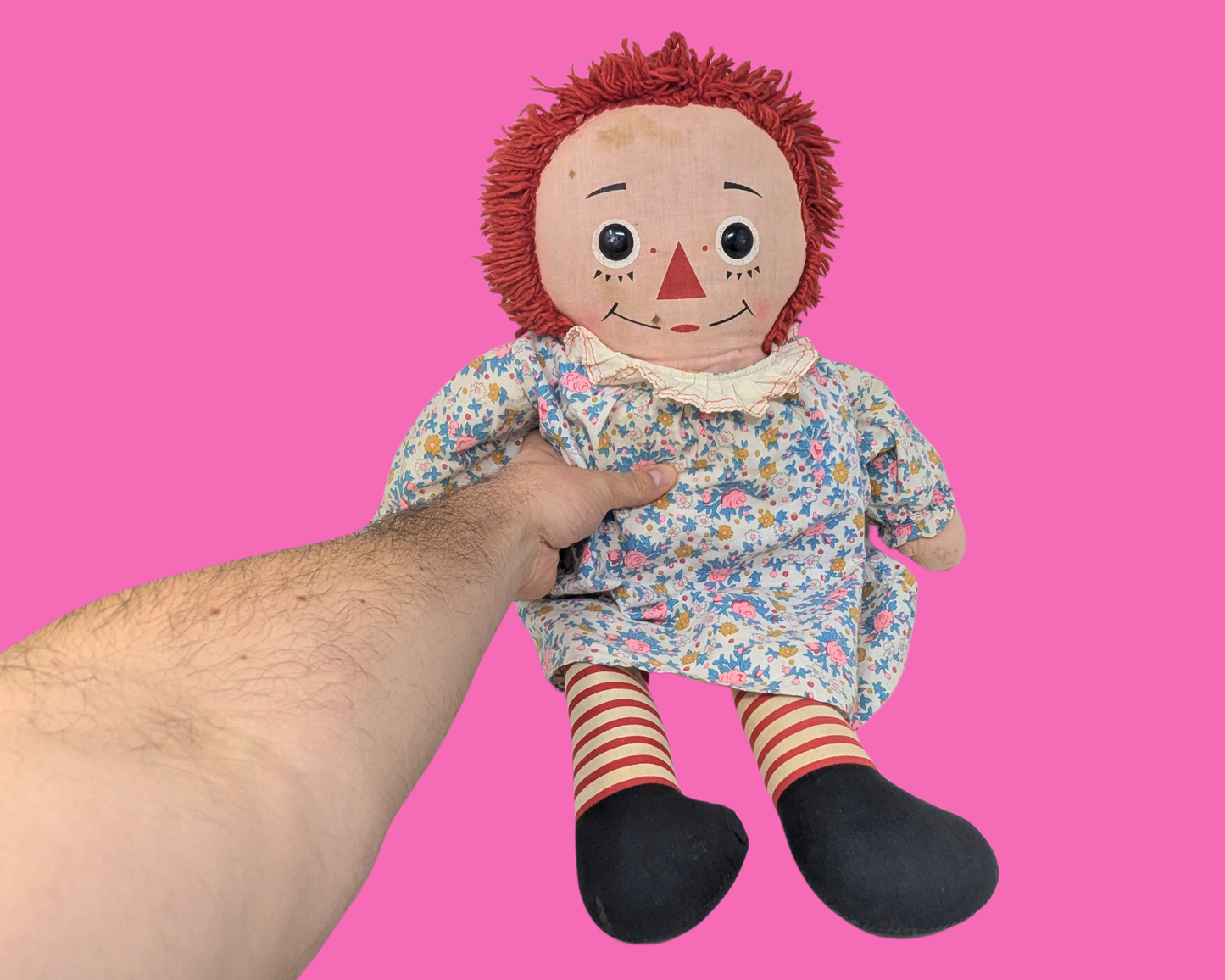 Vintage 1960's Raggedy Ann Doll