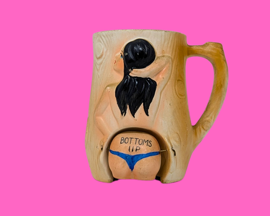 Tasse de collection vintage Bottom's Up des années 1960