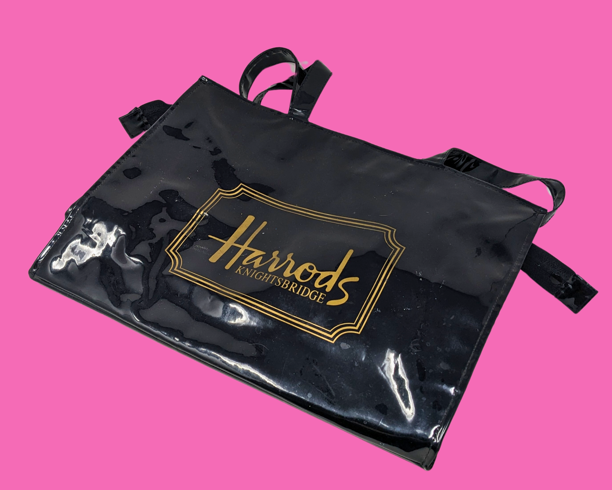 Official Harrods Knightsbridge Plastic Tote Bag myretrospectioninc