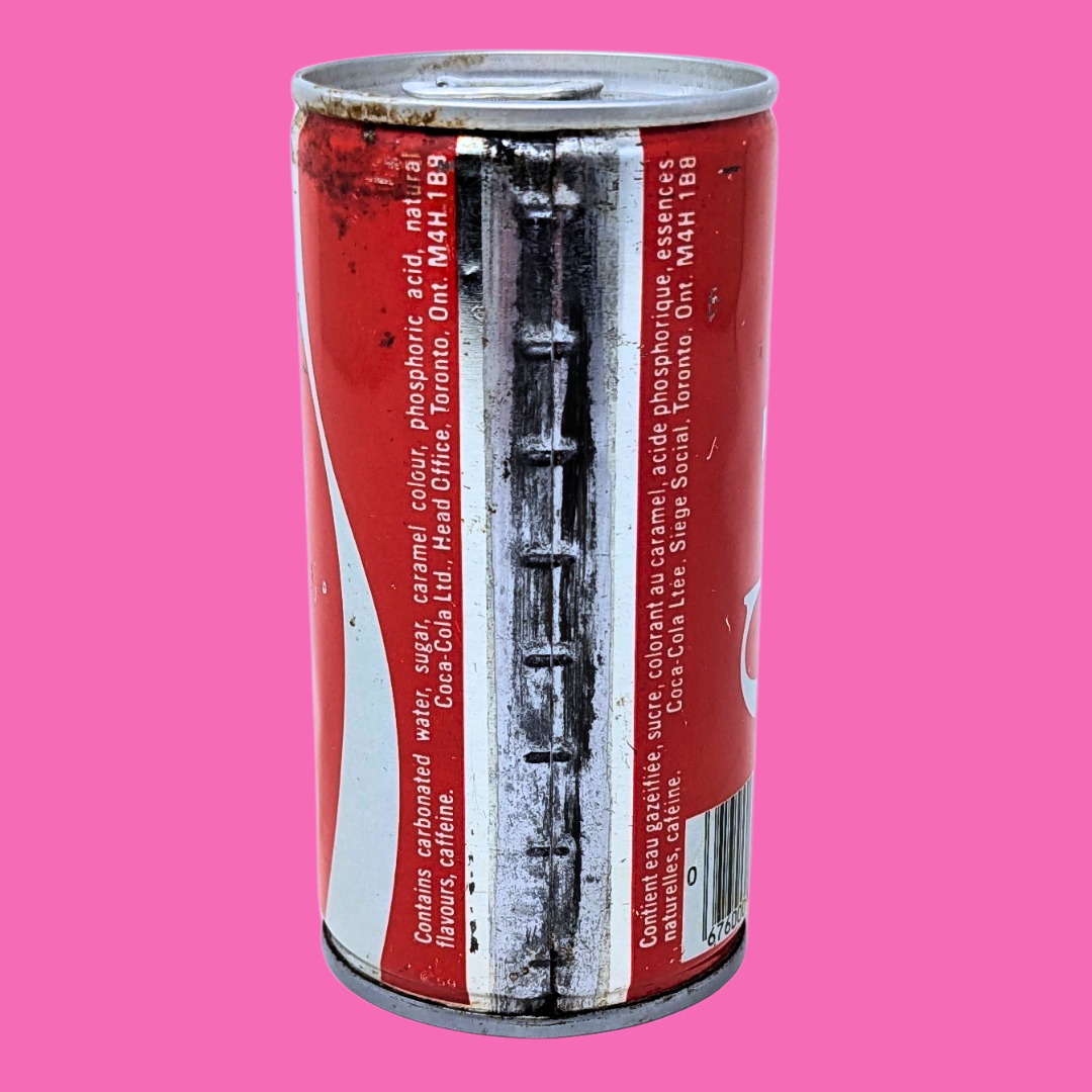 Vintage 1980's Coca Cola Can, Empty but Unopened