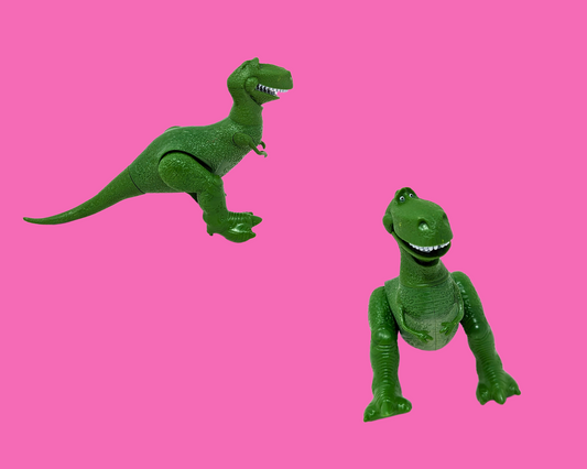 Toy Story Buzz l'Éclair et Rex vintage des années 1990