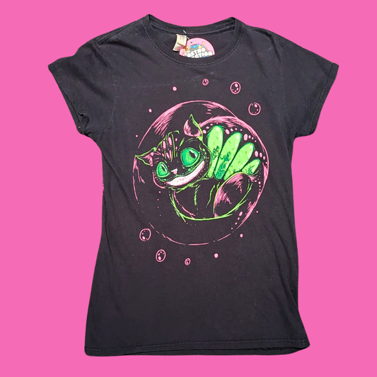 Alice in Wonderland, The Cheshire Cat T-Shirt Size S for Women