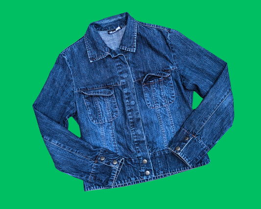 Handmade, Upcycled The Beatles, Abbey Road Denim Jacket Size M