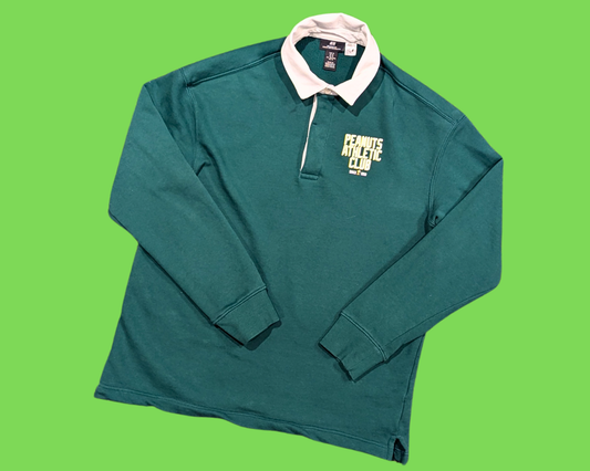 Pull Athletic Club Peanuts vert Y2K, taille M