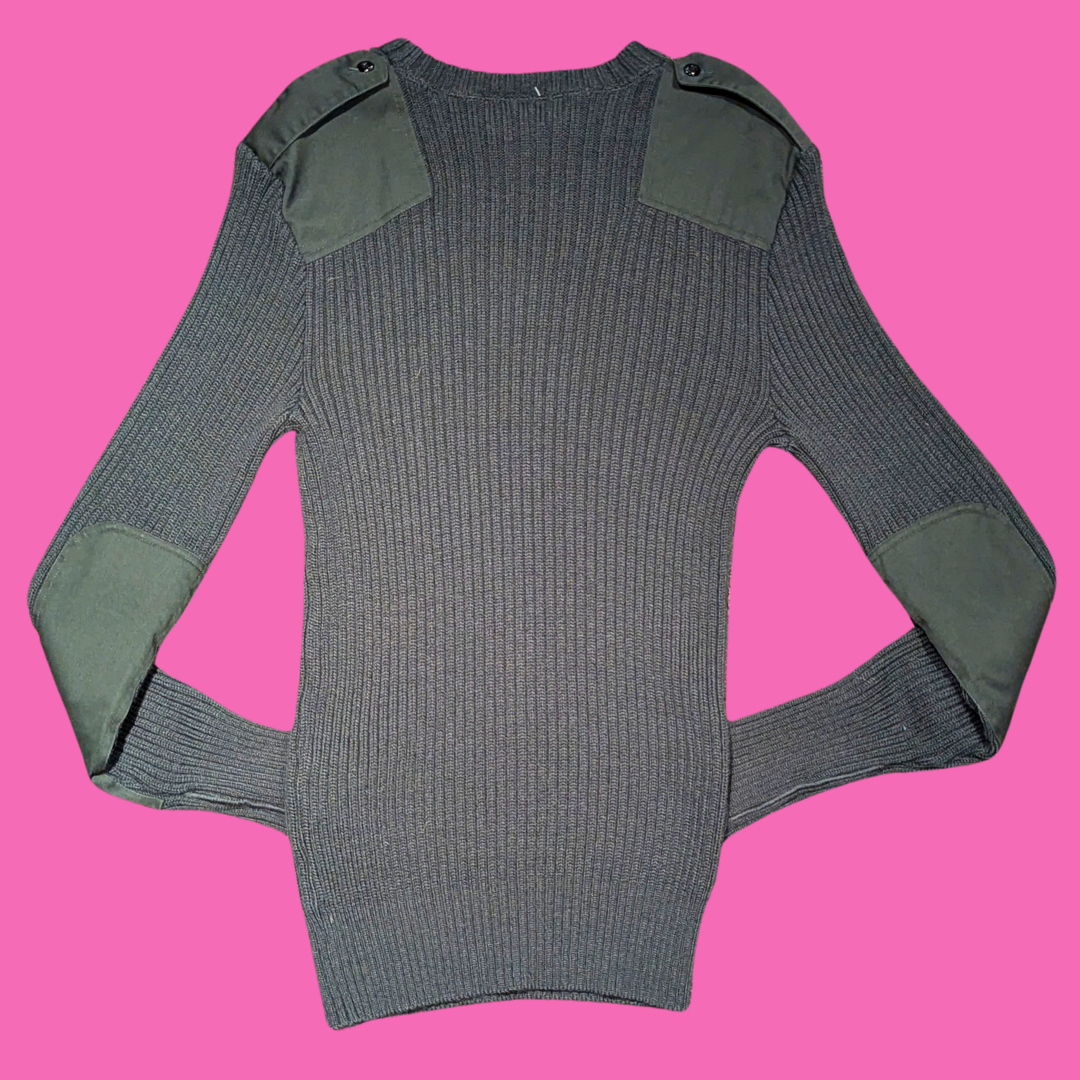Vintage 1990's Green Wool Sweater Size M