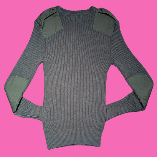 Vintage 1990's Green Wool Sweater Size M