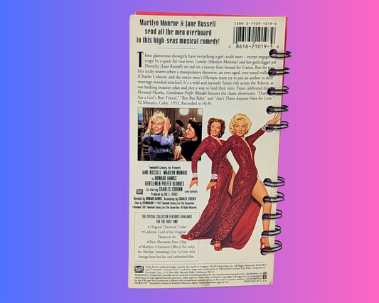 Gentlemen Prefer Blondes VHS Movie Notebook