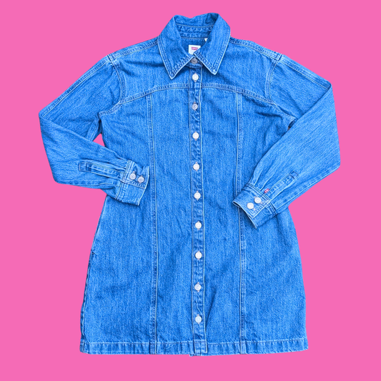 Bambi Upcycled Bedsheet and T-Shirt Long Jacket Size M