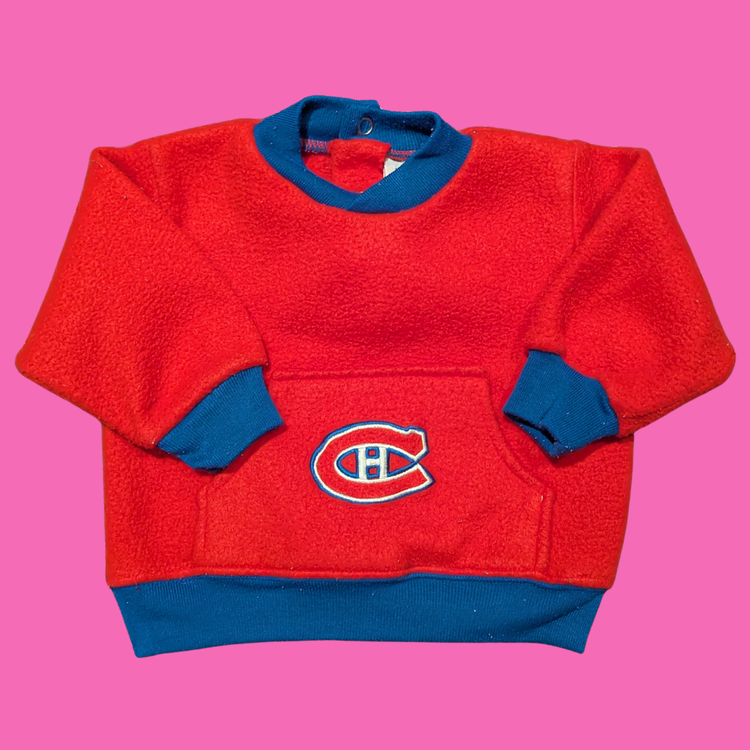 Vintage 1990's Montreal Canadiens Children's Pyjamas Size 12 Months