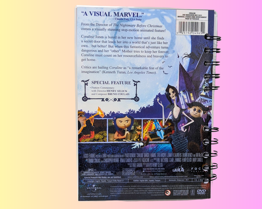 Coraline DVD Movie Notebook