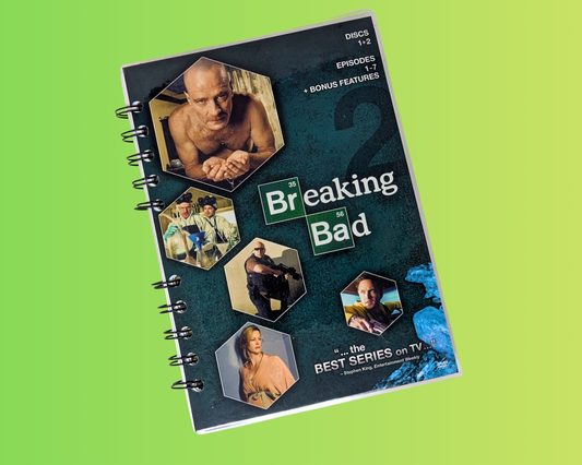 Breaking Bad Season 2 Episodes 1-7 DVD Movie Notebook
