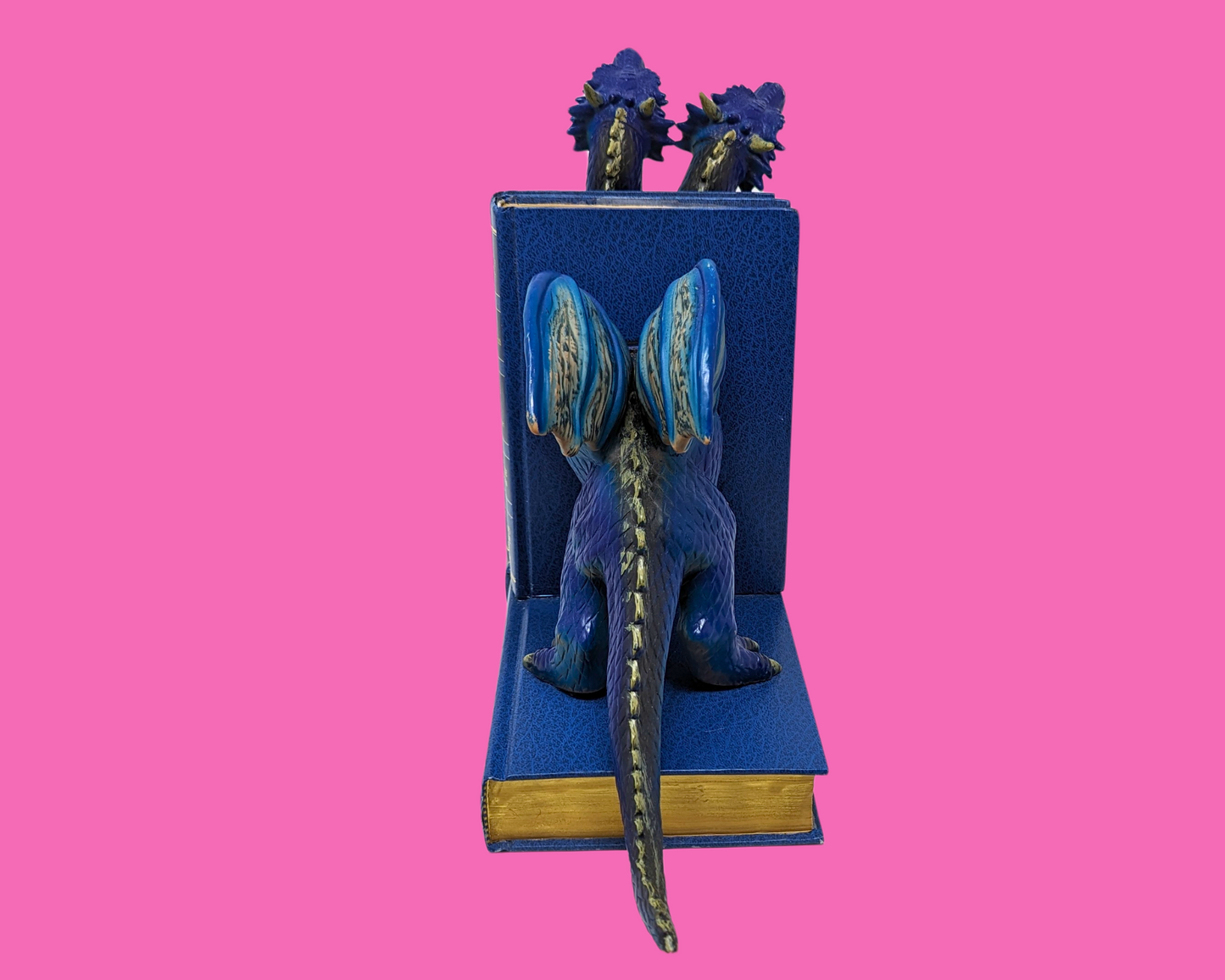 Handmade and Upcycled Two Headed Dragon Bookends