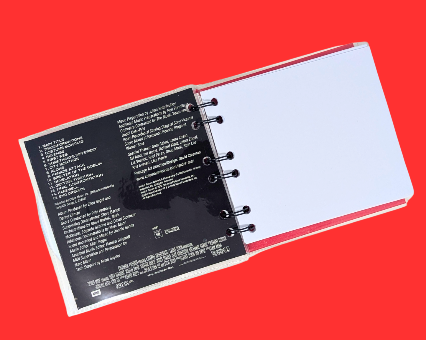 Spider-Man Soundtrack CD Notebook