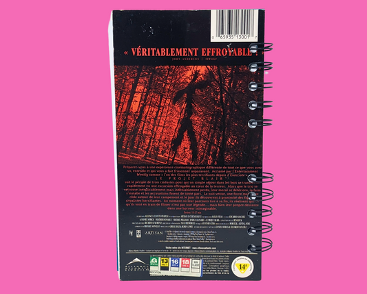 The Blair Witch Project French Version VHS Movie Notebook