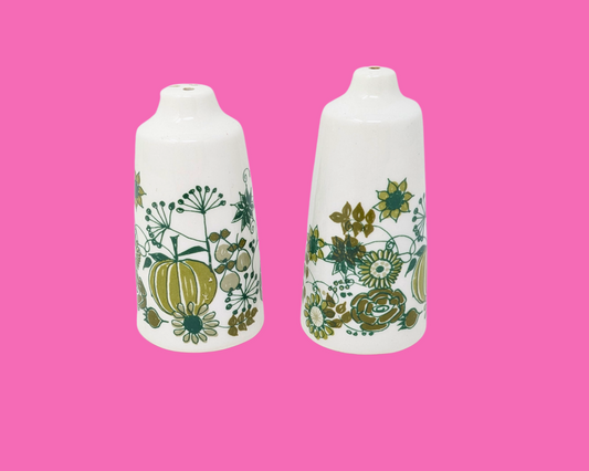Salière et poivrière vintage des années 1960 fabriquées en Norvège