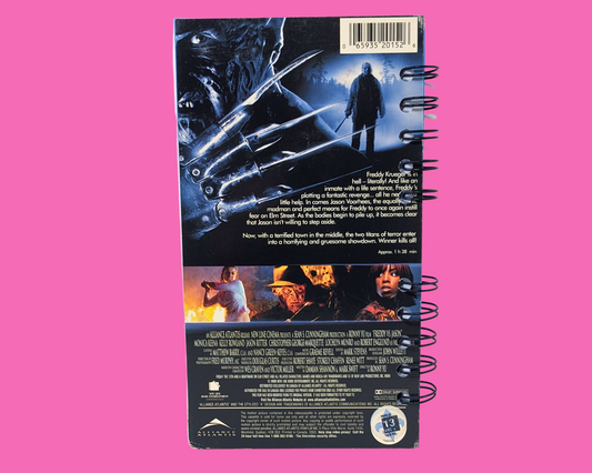 Freddy VS. Jason VHS Movie Notebook