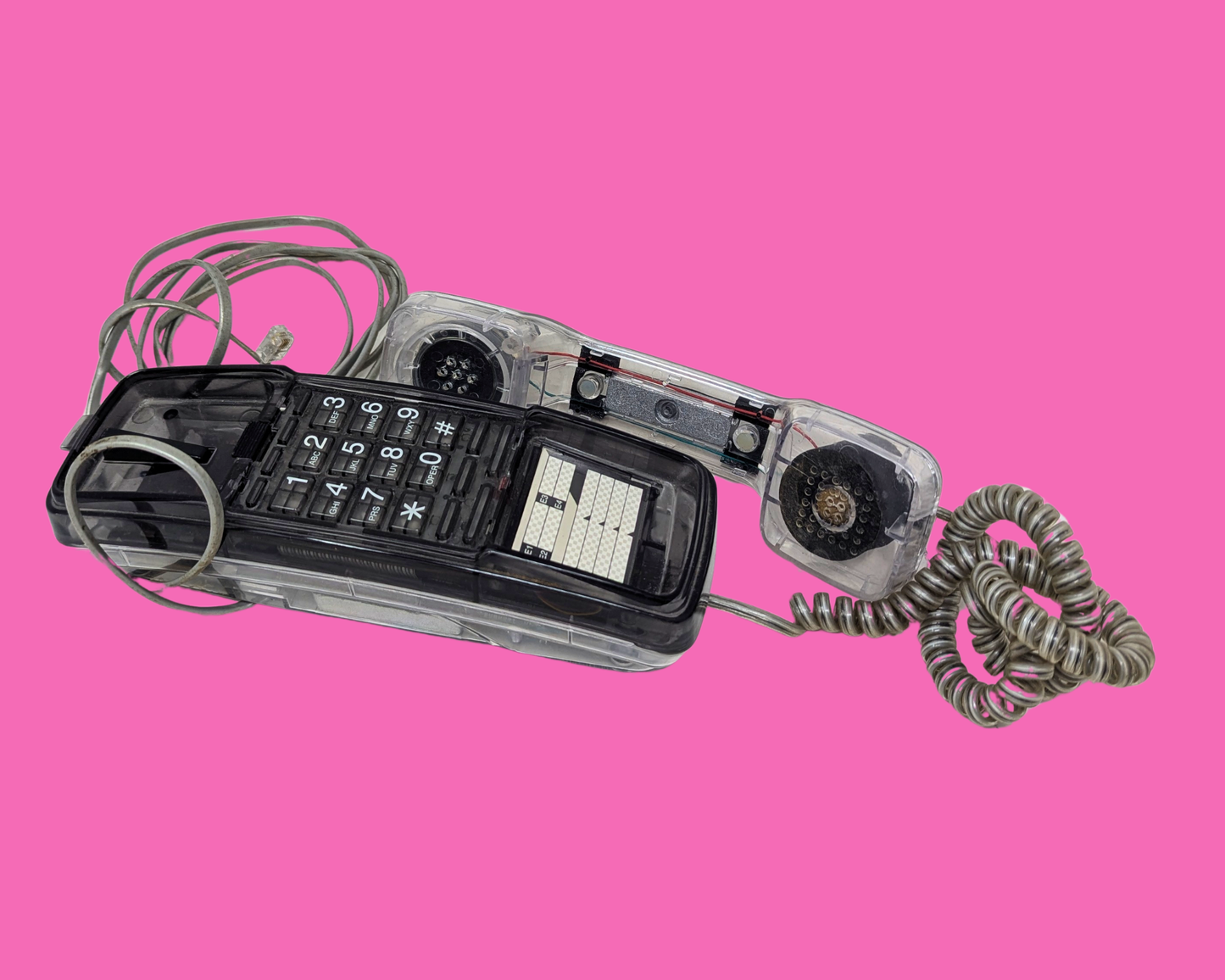 Y2K Transparent Telephone, Not Tested