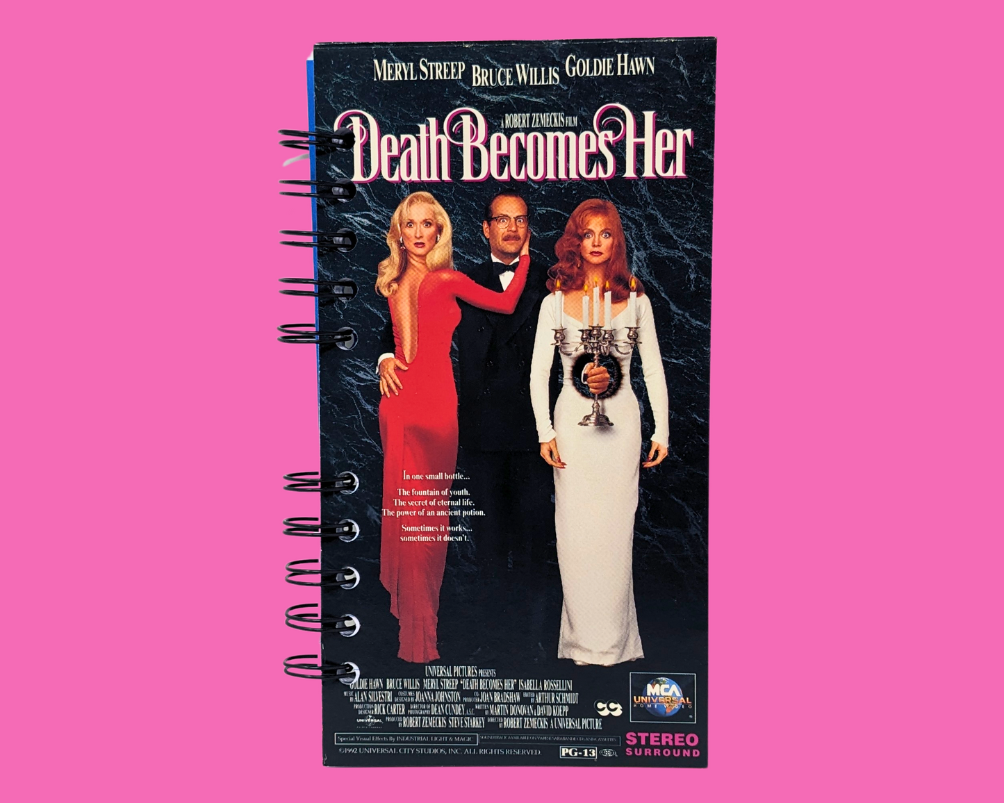 Death Becomes Her VHS Movie Notebook