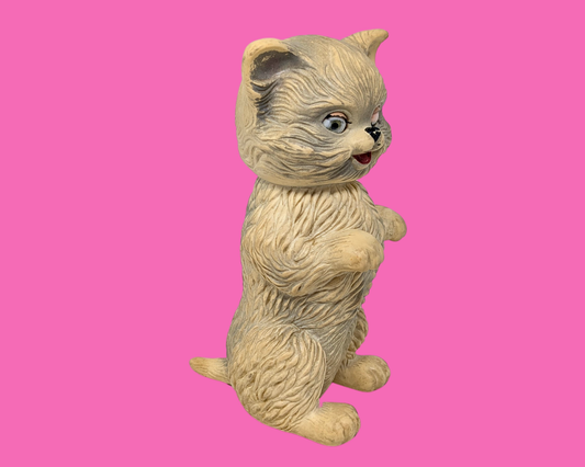 Jouet à mâcher en plastique vintage pour chat des années 1960