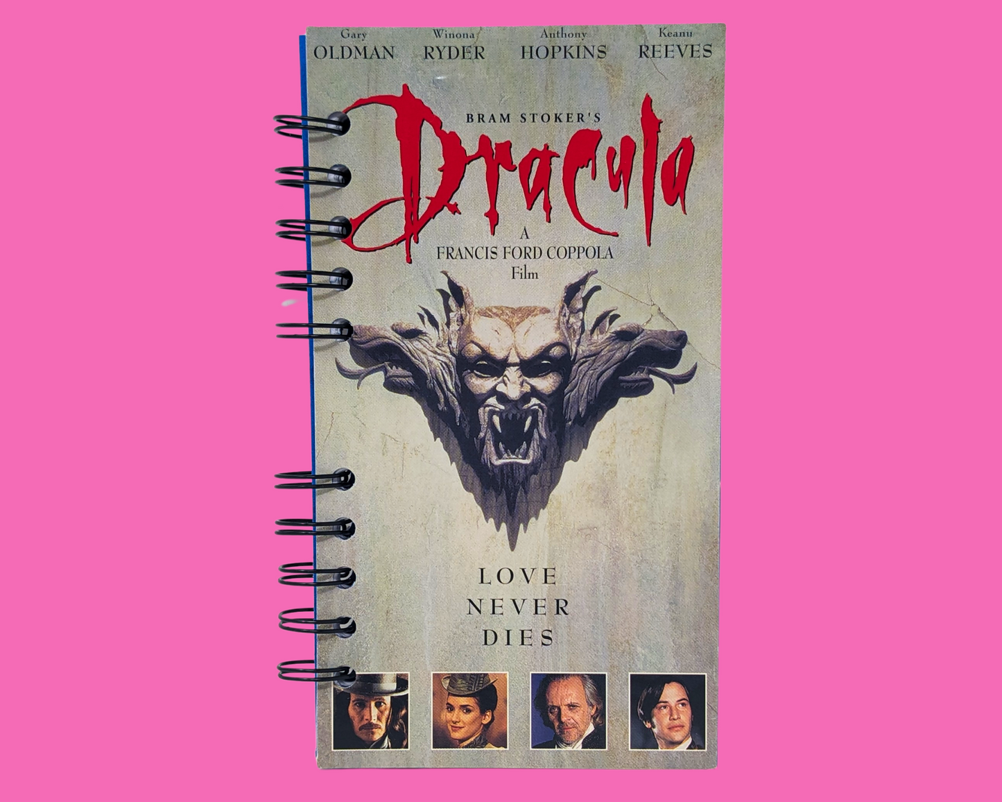 Dracula VHS Movie Notebook