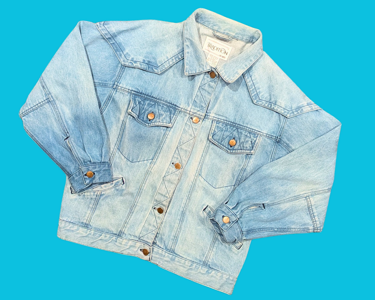 Handmade, Upcycled The Rugrats T-Shirt Denim Jacket Size L