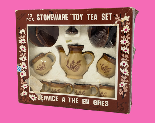 Vintage 1980's Adorable Tea Set in Original Packaging