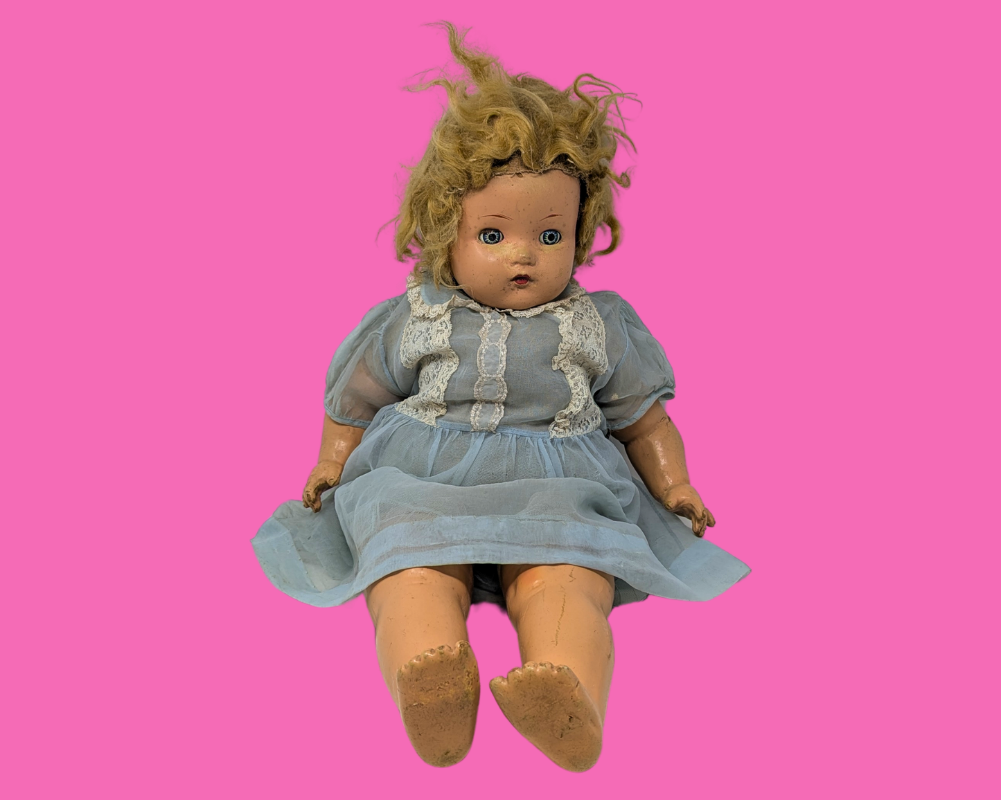 Vintage 1930's Creepy Doll