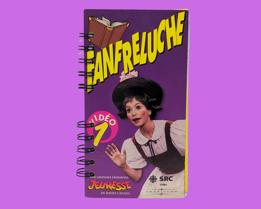 Fanfreluche VHS Movie Notebook