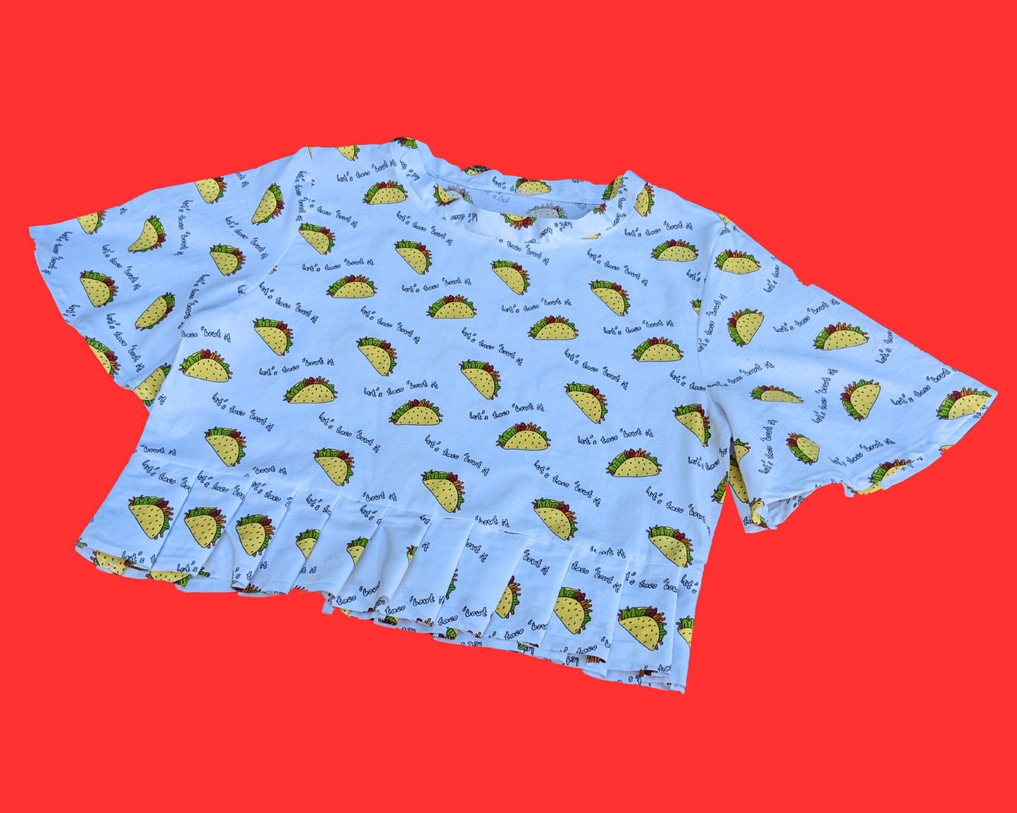 Fait à la main, robe t-shirt Pokemon drap de lit recyclé pour SML-XL