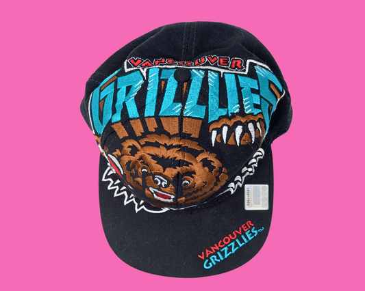 Casquette de basketball vintage des Grizzlies de Vancouver, taille unique, 1994