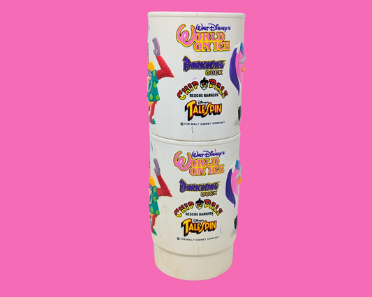 Vintage 1990's Walt Disney World on Ice Collectible Cups, Sold Together