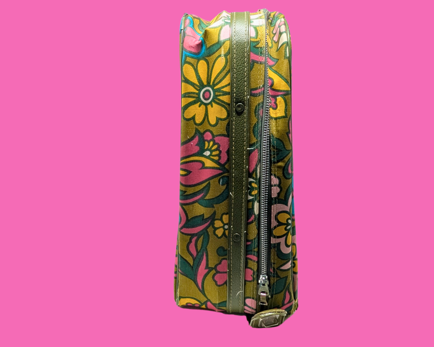 Valise vintage Groovy des années 1960 fabriquée au Japon