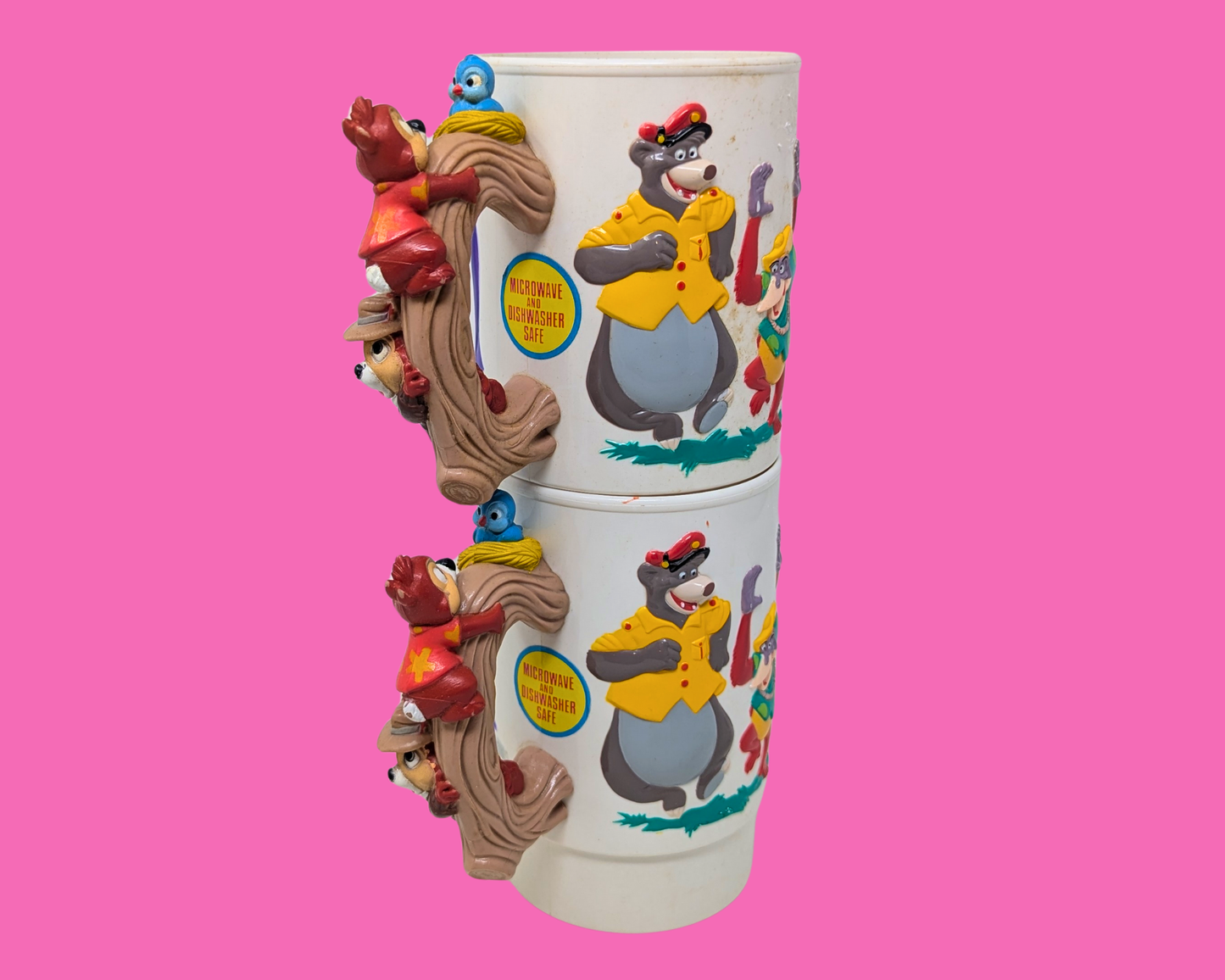 Vintage 1990's Walt Disney World on Ice Collectible Cups, Sold Together