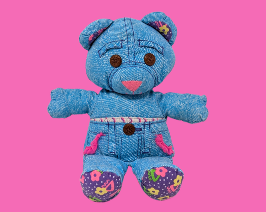 Ours Doodle bleu vintage des années 1990 par Doodle Pets