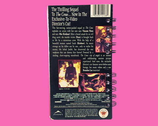 The Crow VHS Movie Notebook