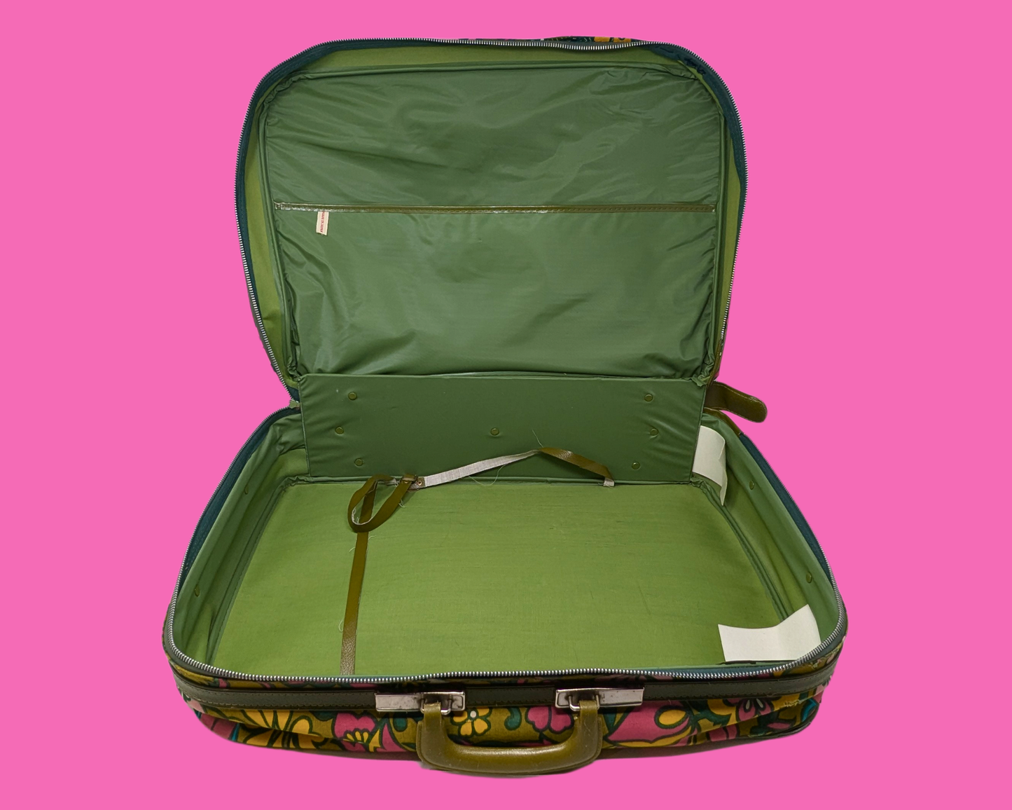 Valise vintage Groovy des années 1960 fabriquée au Japon