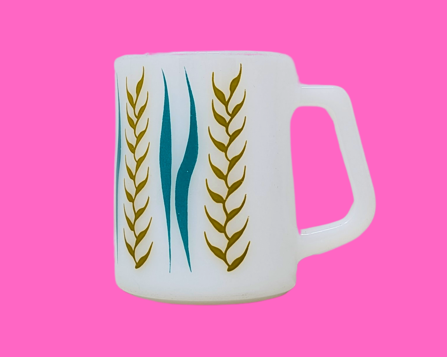 Tasse à orge vintage des années 1980 allant au four