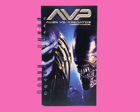 Alien VS. Predators French Version VHS Movie Notebook