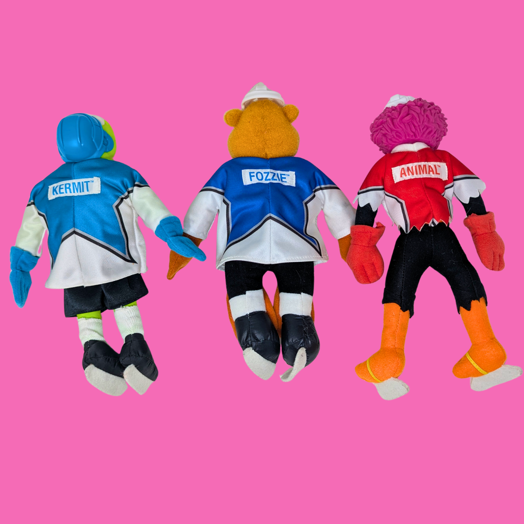 Vintage 1995 McDonald's Muppets NHL Conference Plushies (Sold Together)