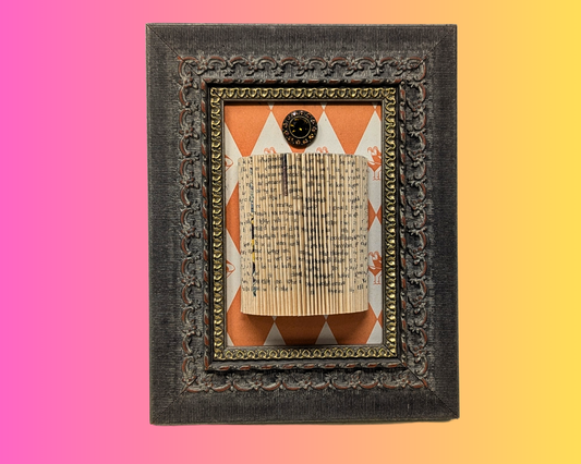 Handmade and Upcycled Book Folding Art Sculpture