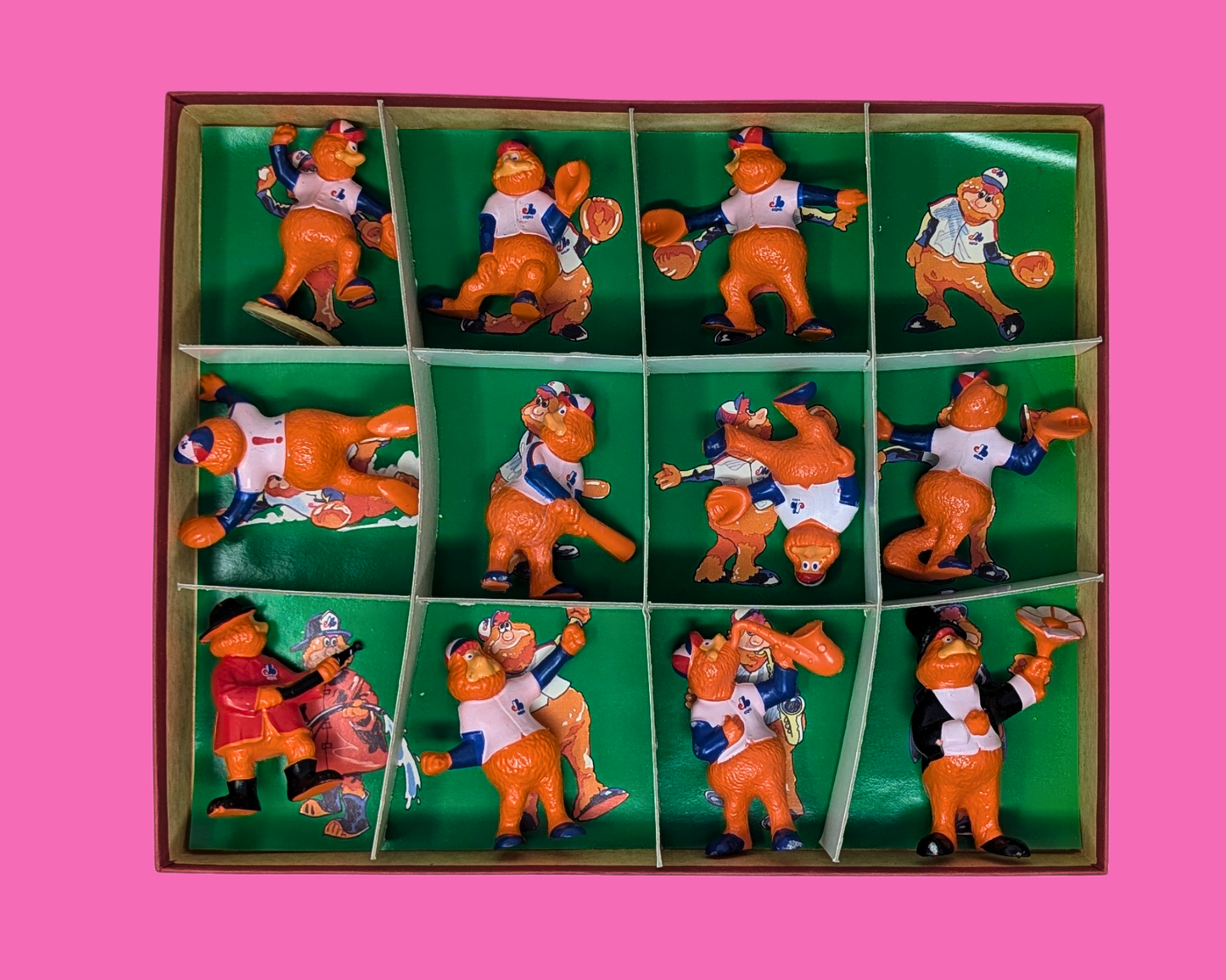 Vintage 1986 Montreal Expos Youppi Action Figures (One Missing)